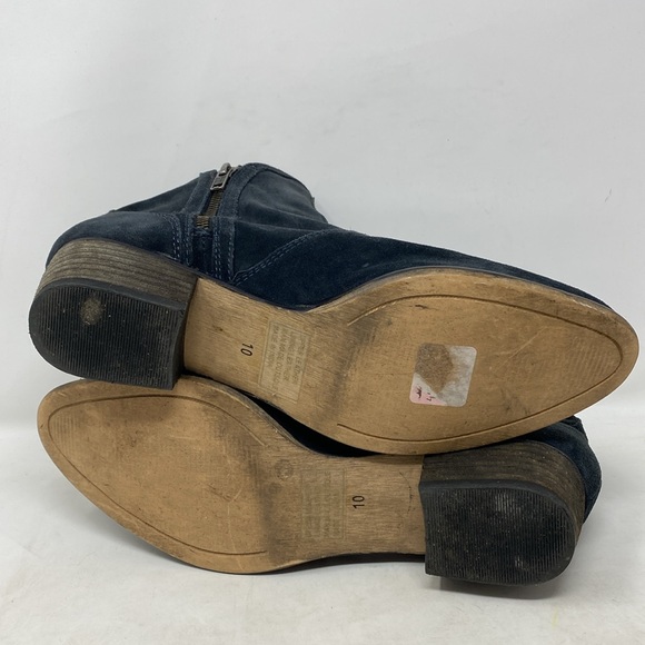 Anthropologie Seychelles Lucky Penny Double Zippered Suede Ankle Boots Booties - Picture 10 of 10